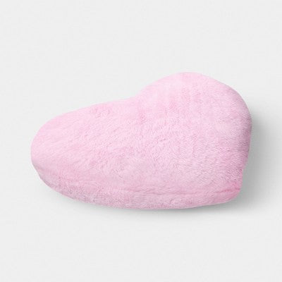 Valentine's Day Plush Heart Pillow Pink - Room Essentials