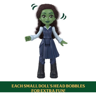 Wicked Universal Pictures' Emerald City Train Small Doll Playset, 3 Play Spaces & 15pc Small Doll Train Playset