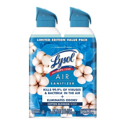 Lysol Air Sanitizing Spray - Cotton Blossom - 10oz/2pk