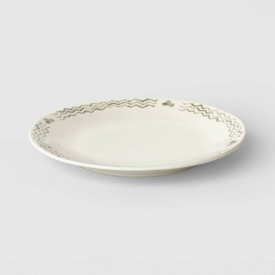 10" Stoneware Aralia Dinner Plate White - Threshold
