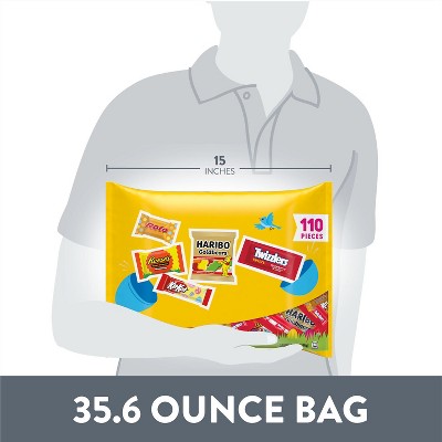 Reese's, Rolo, Twizzlers, Kit Kat Egg Hunt Assortment Chocolate & Sweets Laydown Bag Easter Candy - 35.6oz/110pc
