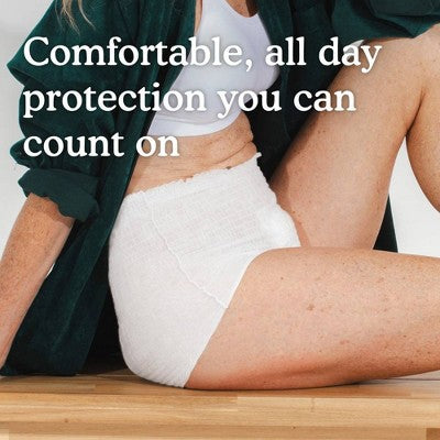 Because Adult Overnight Incontinence Underwear for Women - Maximum Absorbency - S/M