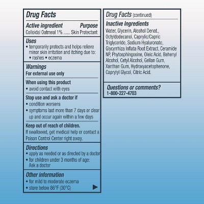 Eucerin Baby Eczema Relief Hydrogel Lightweight Soothing Treatment for Dry Skin, 5 oz
