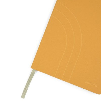 Altitude 160pg Ruled Journal 8.25"x5.875" Yellow Ochre Vegan Leather