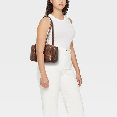 Long Handle Satchel Bag - Wild Fable Brown