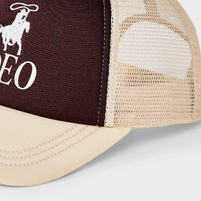 Le Rodeo Western Trucker Hat - Wild Fable Brown/Cream