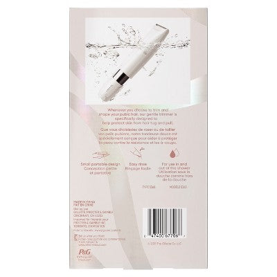 Venus for Pubic Hair & Skin Gentle Trimmer + 1 Attachment Comb - 2pk