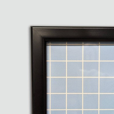 Harbortown 3pk 4"x4" Soft Linear Profile Mini Picture Frames Matte Black