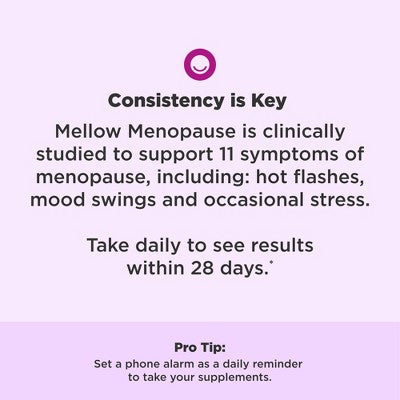 OLLY Mellow Menopause Vitamin Vegan Capsules - 30ct: Gluten-Free, Multivitamins