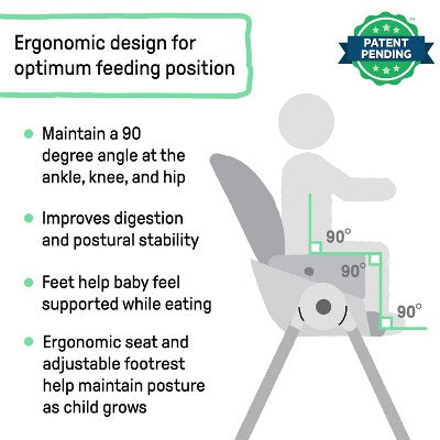 Ingenuity Trio Foldaway 6-in-1 Baby High Chair - Quill (LOCAL PICKUP ONLY)