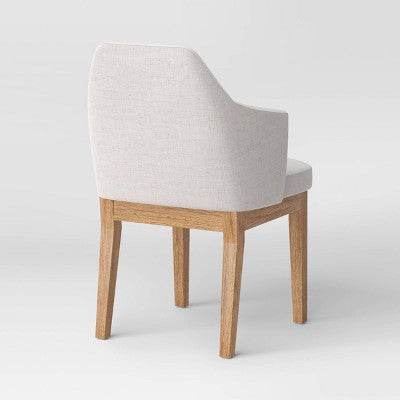 2pk Kinston Curved Back Upholstered Dining Chair Linen - Threshold (LOCAL PICKUP ONLY)