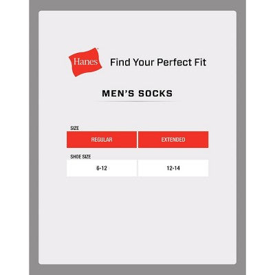 Hanes Premium Men's X-Temp Ultra Cushion Crew Socks 6pk - White 6-12: Breathable, Midweight, Reinforced Toe