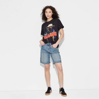 Women's Post Malone Short Sleeve Graphic T-Shirt - Black XL