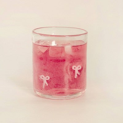 Madison Home 16 fl oz Icon Glass Tumbler Pink Bows
