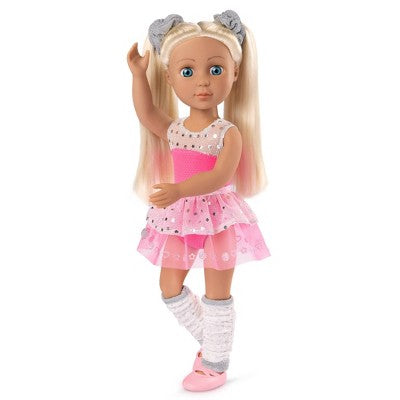 Glitter Girls 14-inch Doll in Ballerina Outfit Christa: Articulated Fashion Doll with Blonde Hair & Blue Eyes