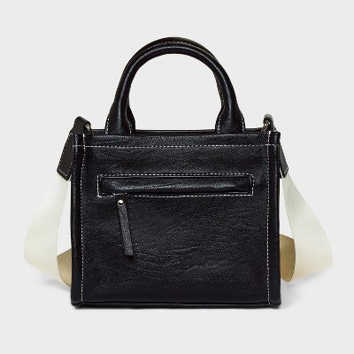 Mini Tote Crossbody Bag - Wild Fable Black