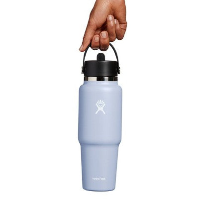 Hydro Flask 32oz Wide Mouth Flex Straw Travel Bottle - Surf: BPA-Free, Leakproof, Vacuum-Insulated