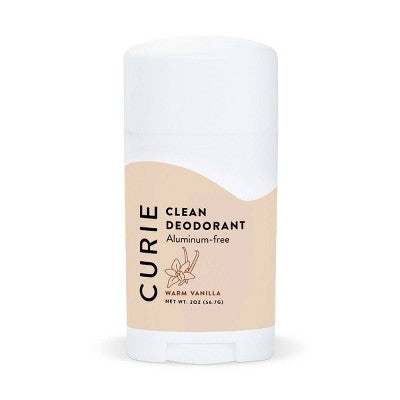 Curie Aluminum Free Deodorant Stick - Warm Vanilla - 2oz