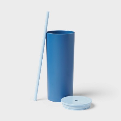26oz Tumbler with Straw Navy Blue - Sun Squad