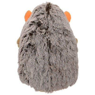 Multipet Hedgehog Skeleton Dog Interactive Plush Toy - White/Tan/Black