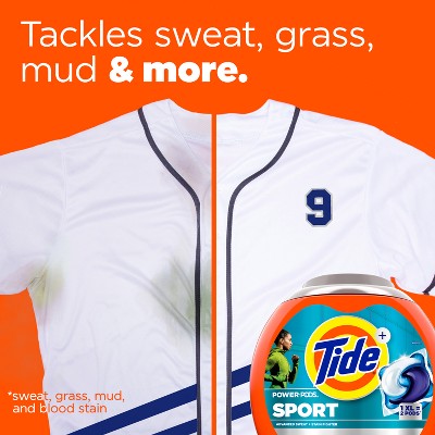 Tide Sport Power Pods HE Compatible Febreze Odor Eliminator Laundry Detergent Soap Pacs - 45ct