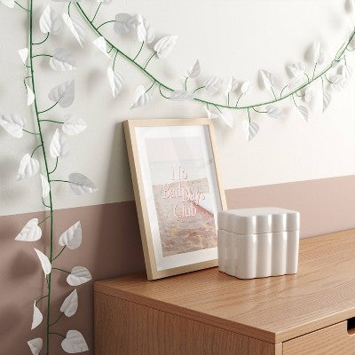 LED Vine String Light True White Leaves - Room Essentials