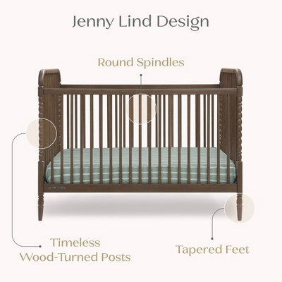 Delta Children Serena 4-in-1 Convertible Crib - Teak Brown (LOCAL PICKUP ONLY)