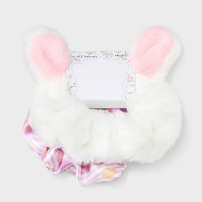 Easter Bunny Twister 2pc Set - Pink/White