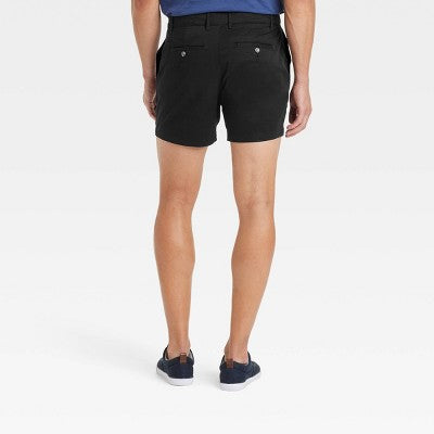 Men's Every Wear 5" Flat Front Chino Shorts  Black 30