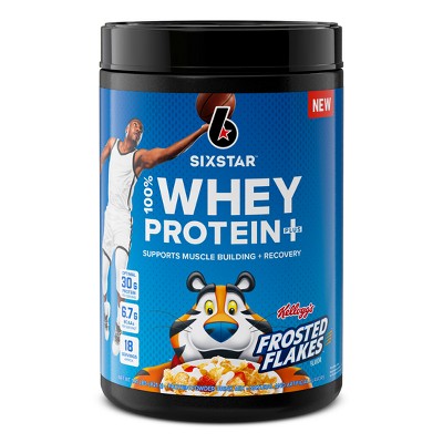 Six Star 100% Whey Protein Plus Kelloggs - Frosted Flakes: Gluten-Free Muscle Growth Powder