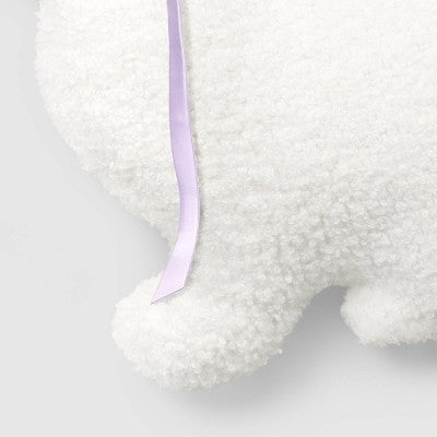 16"x12" Novelty Shaped Bunny Throw Pillow Ivory - Room Essentials