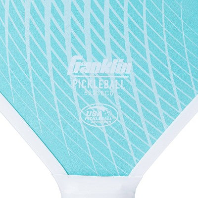 Franklin Sports 2 Player Journey Paddle Ball Set in Mesh Bag - Navy/Turquoise: Wood, 11.75" Head