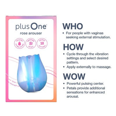 plusOne Tye Dye Rose Vibrator