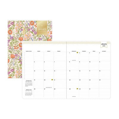 Day Designer 2025 Monthly Planner 11.22x8.66": Adult Stationery, Side Stitch Binding, Multicolored, Paper 8.5x11"