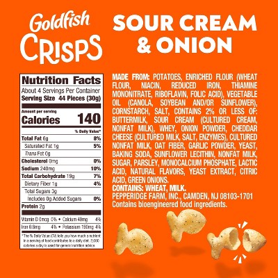 Goldfish Sour Cream & Onion Crisps - 4.8oz