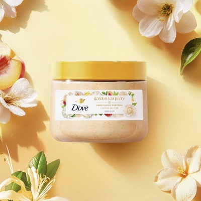 Dove Beauty Garden Tea Party Body Scrub - Honeysuckle Gardenia - Limited Edition - 15oz