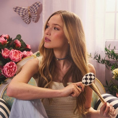 MacKenzie-Childs x Wet Brush Mini Detangler - Courtly Check