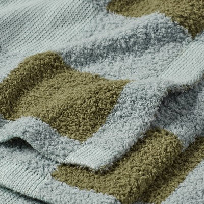 Knit Kids' Throw Blanket Green - Pillowfort
