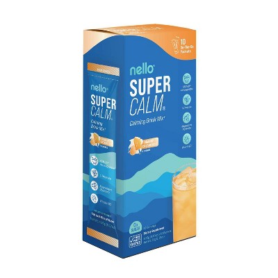 Nello Supercalm Calming Drink Mix Supplement Powder - Orange Creamsicle - 10ct
