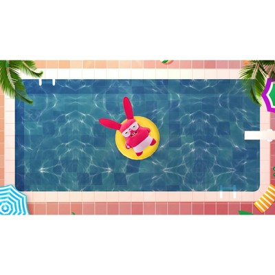 Fuggler 9.4" Vacay Vibes Rabid Rabbit Stuffed Animal - Red