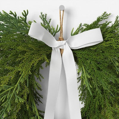 Draping Cedar Mini Christmas Wreath Green - Room Essentials
