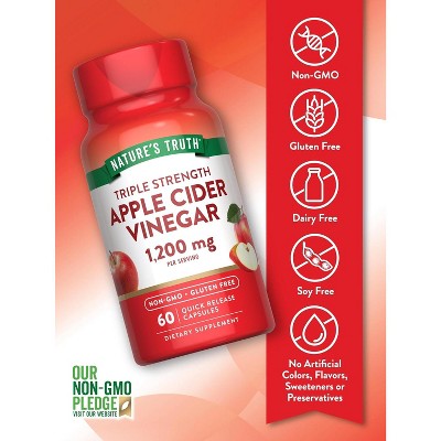 Nature's Truth Apple Cider Vinegar Capsule 1200mg | 60 Count