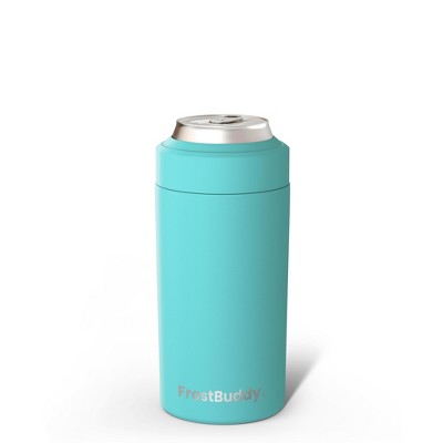FrostBuddy Universal Buddy Insulated Can Cooler | Fits 12 / 16 Oz Cans, Slim Cans & Bottles | Stainless Steel Drink Holder Red