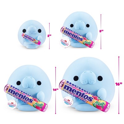 Snackles 14" Sea Cow and Mentos Stuffed Animal: Manatee Plushie, Polyester Character Toy