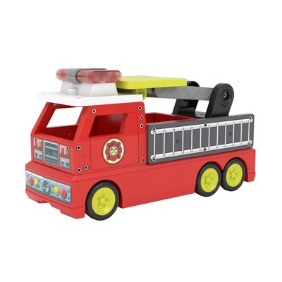 Tile Town Fire Truck Magnetic Tiles Set