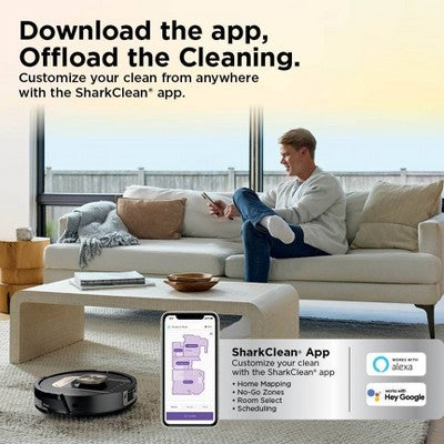 Shark PowerDetect 2-in-1 ThermaCharged Robot Vacuum & Mop RV2910XE 10" Cleaning Path Black (LOCAL PICKUP ONLY)