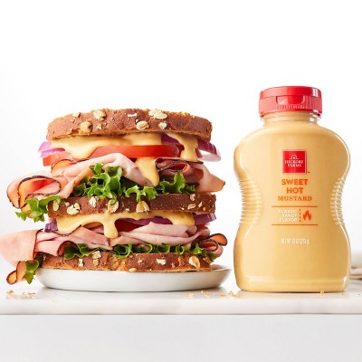 Hickory Farms Christmas Condiments Sweet Hot Mustard - 10oz