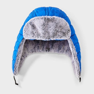 Boys' Puffer Quilted Tapered Hat - Cat & Jack Blue