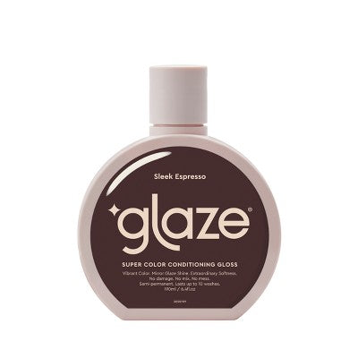 Glaze SuperGloss Color Conditioning Hair Gloss - Brunette Sleek Espresso Brown - 6.4 fl oz: Ammonia-Free, Vegan, Sulfate-Free, Contains Vitamin E