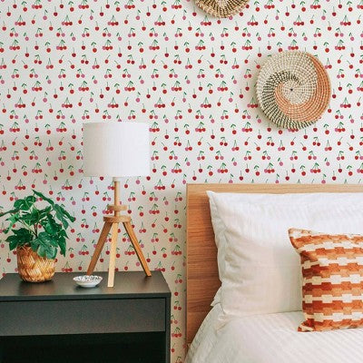 Tempaper & Co. Peel and Stick Wallpaper Cherry Bomb (LOCAL PICKUP ONLY)
